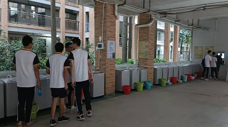 好評續(xù)單！江門一中學校持續(xù)追加共享洗衣機！